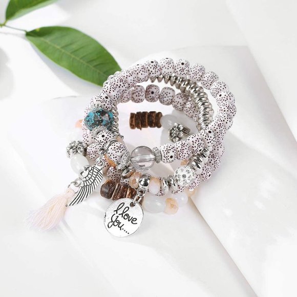 New Baoqin Boho Beaded Bracelets for Women - Charm Stackable Multilayer … - Picture 10 of 11
